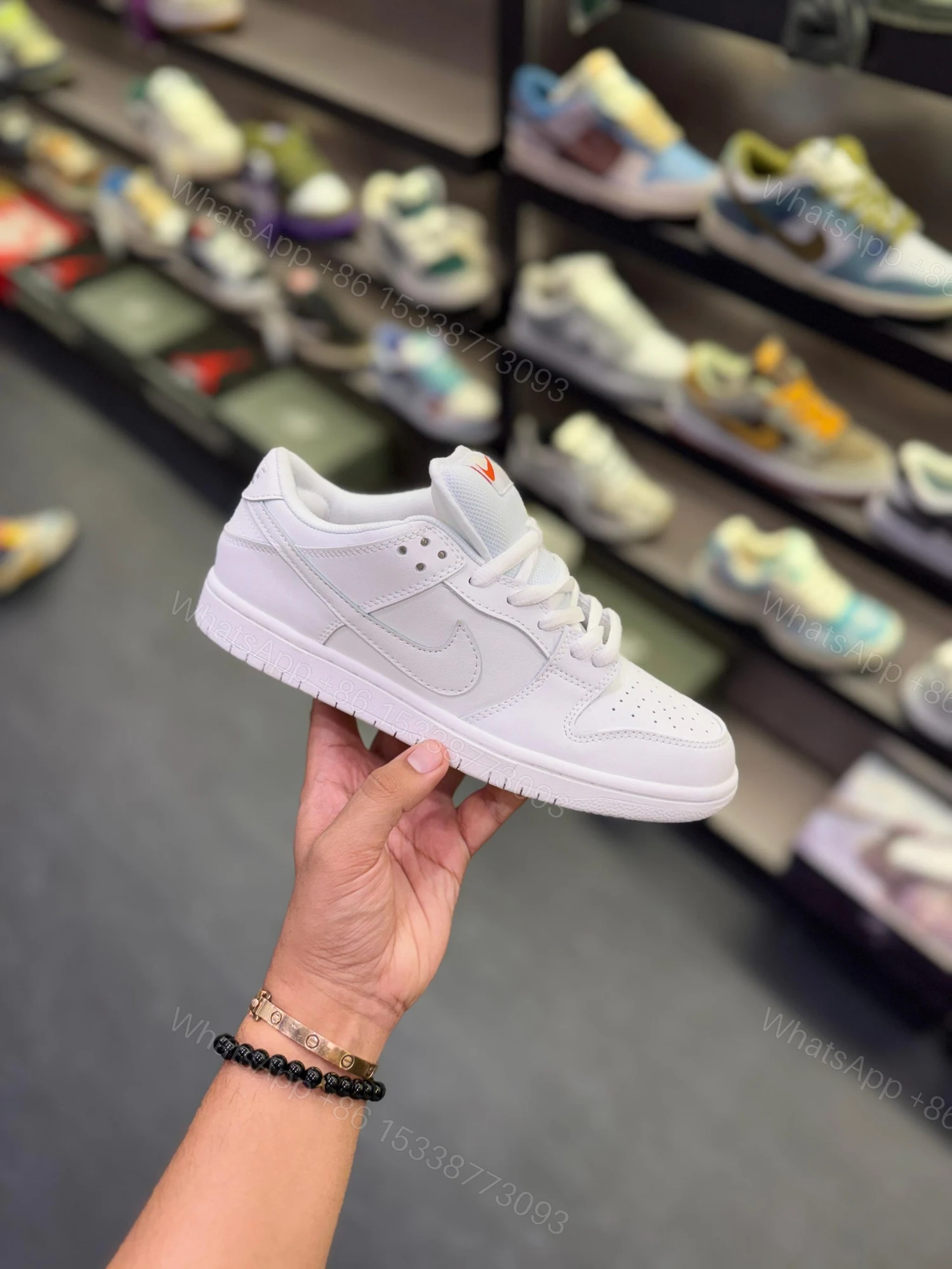 View 8 of FIRST COPY NIKE SB DUNK TRIPPLE WHITE FOR MEN