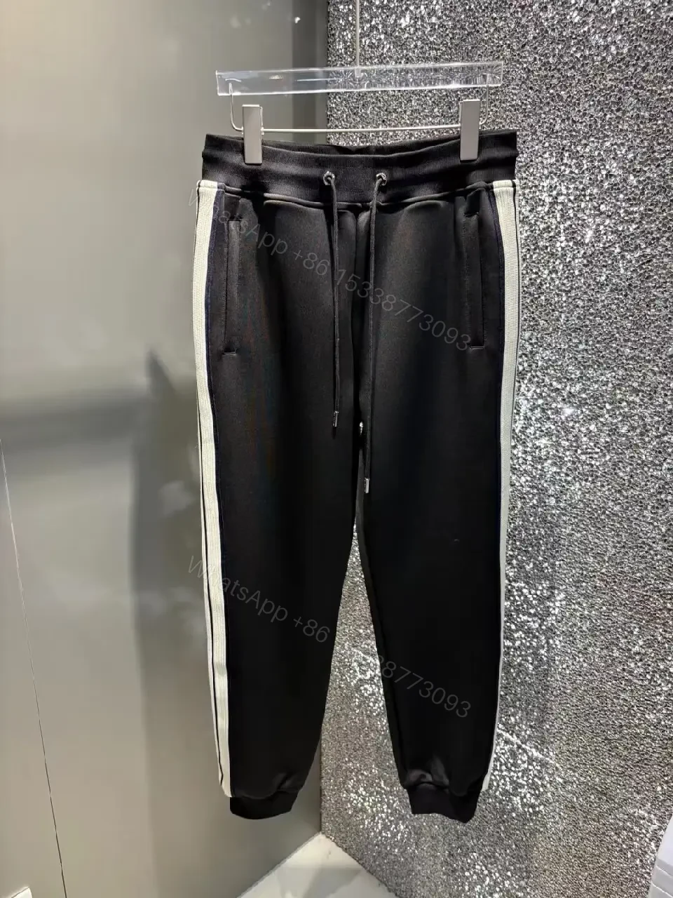 View 4 of Monochrome Knit Track Set: Sleek, Luxe, Sporty Comfort