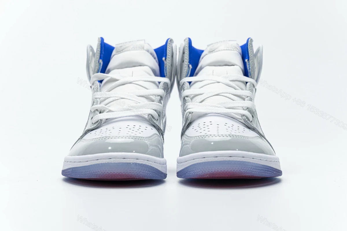 View 5 of Air Jordan 1 Retro High Zoom White Racer Blue CK6637-104