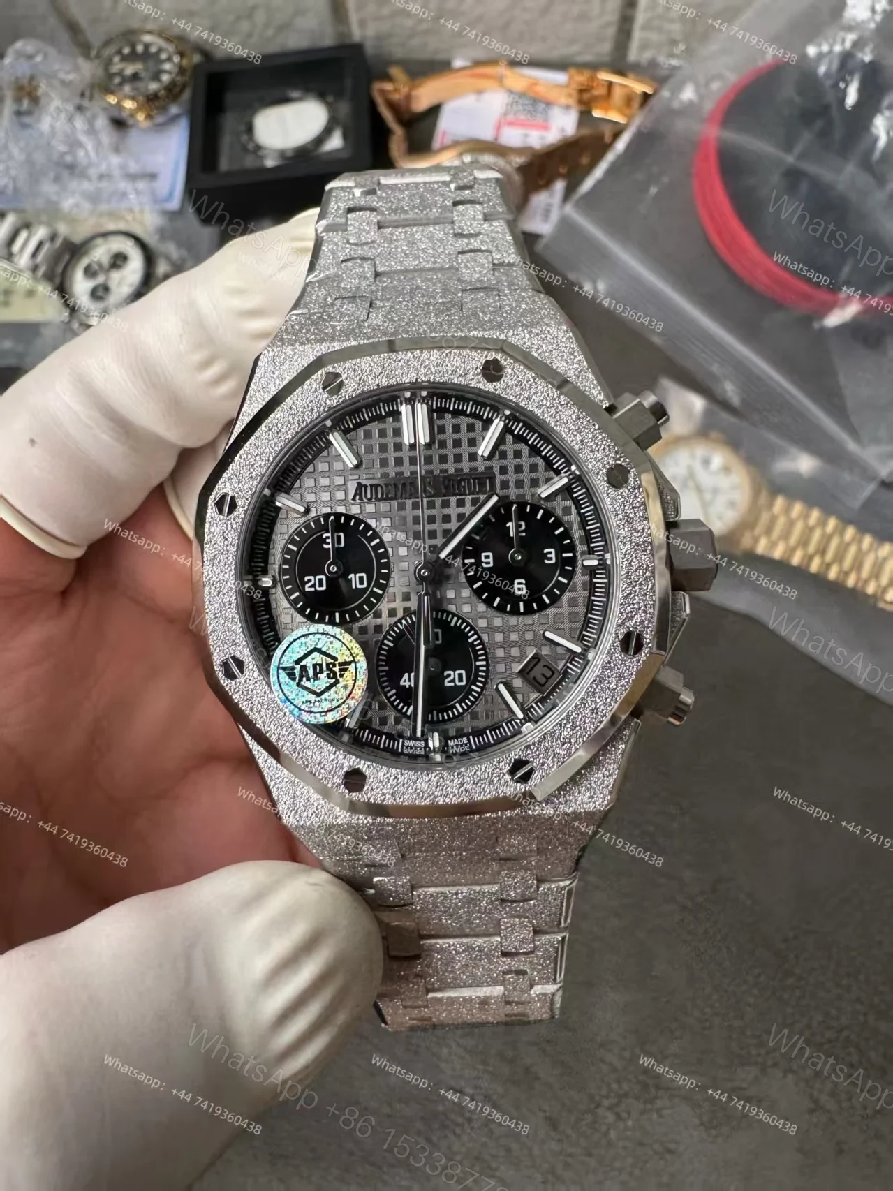 View 2 of Audemars Piguet Super Clone Royal Oak Frosted Gold 26240 Chronograph 41mm Cal.4401
