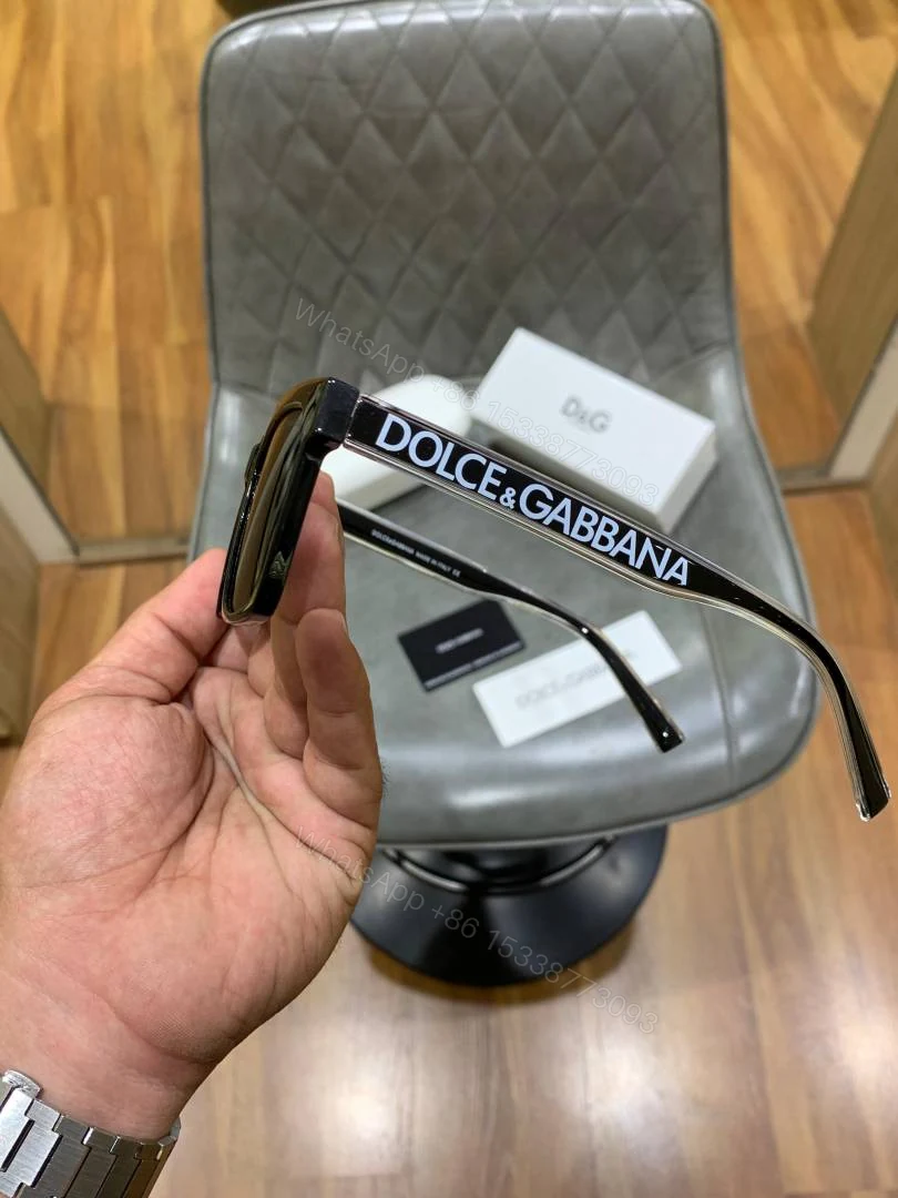 View 3 of First Copy Dolce & Gabbana Black Square Sunglasses UV Protection Premium Unisex Sunglasses