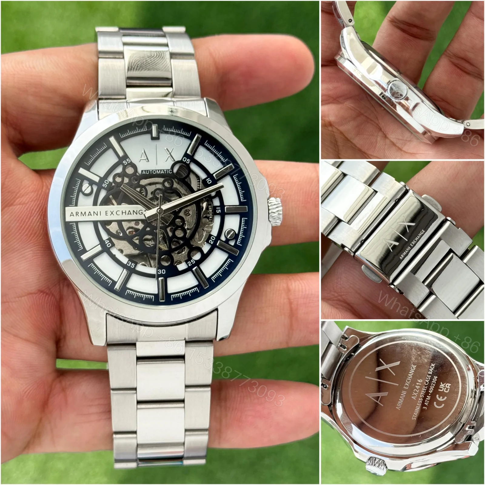 View 3 of Armani Exchange Automatic Silver Stainless Steel