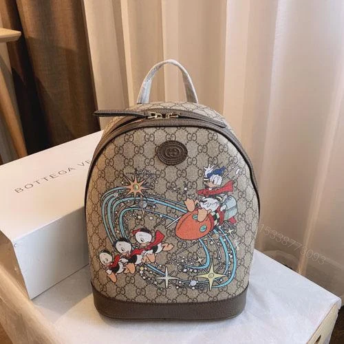 View 6 of Gucci x Disney Brown Donald Duck Small Backpack