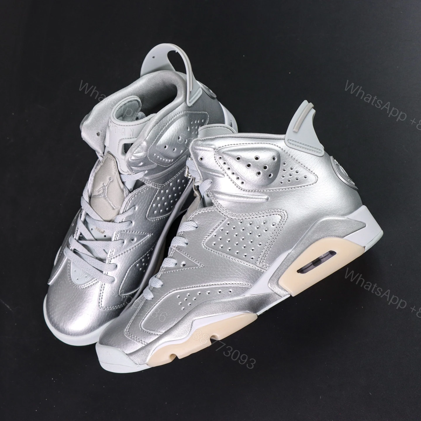 View 7 of Air Jordan 6 Retro PSG ‘Paris Saint-Germain / Metallic Silver’ (2026)