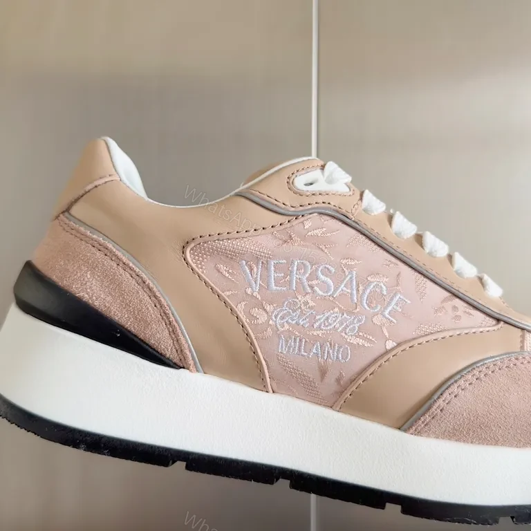 View 6 of Soft Blush Leather High-Tops: Luxe Comfort Sneakers