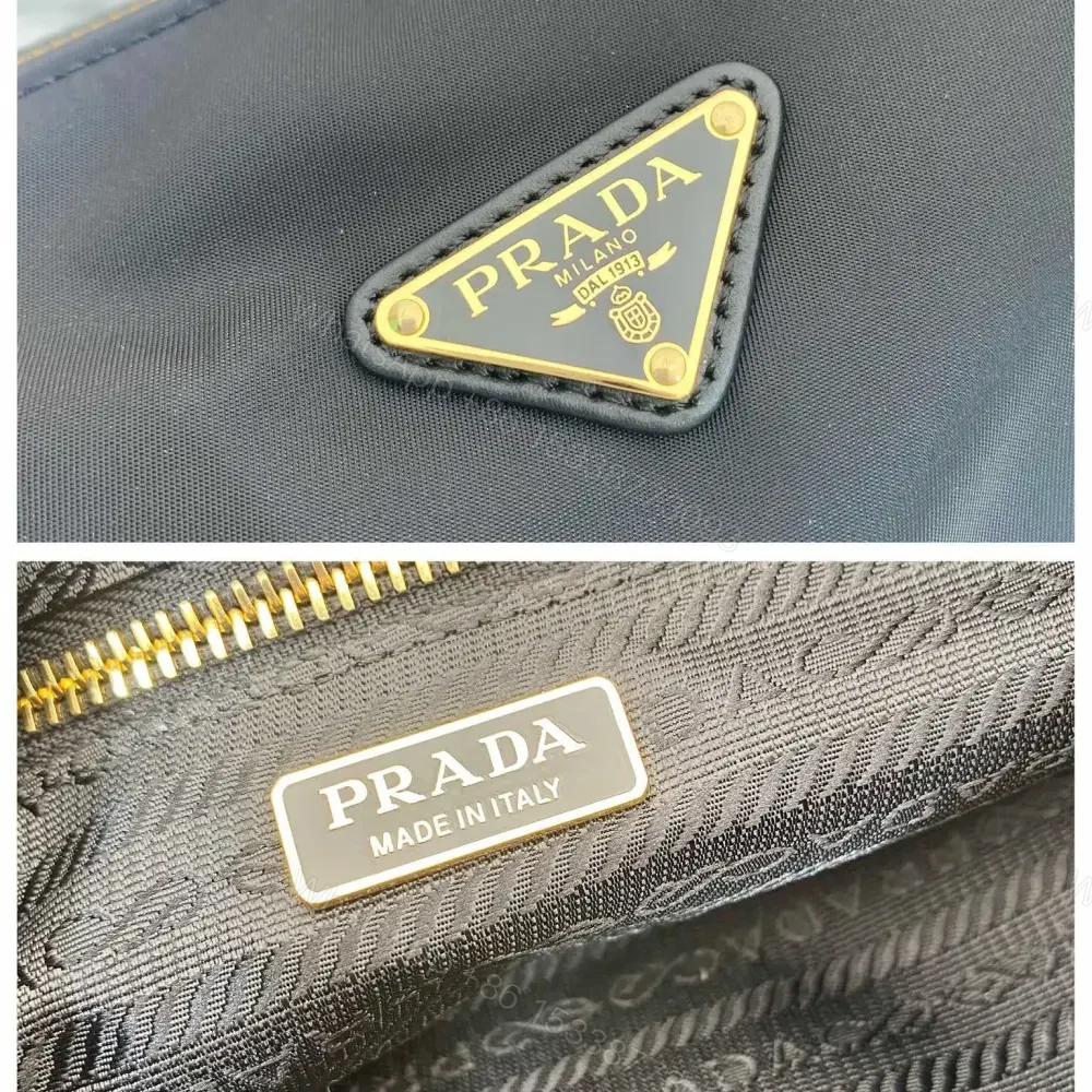 View 9 of 高仿Prada*RE-Nylon系列1BB27手提單肩包中號黑色免檢版