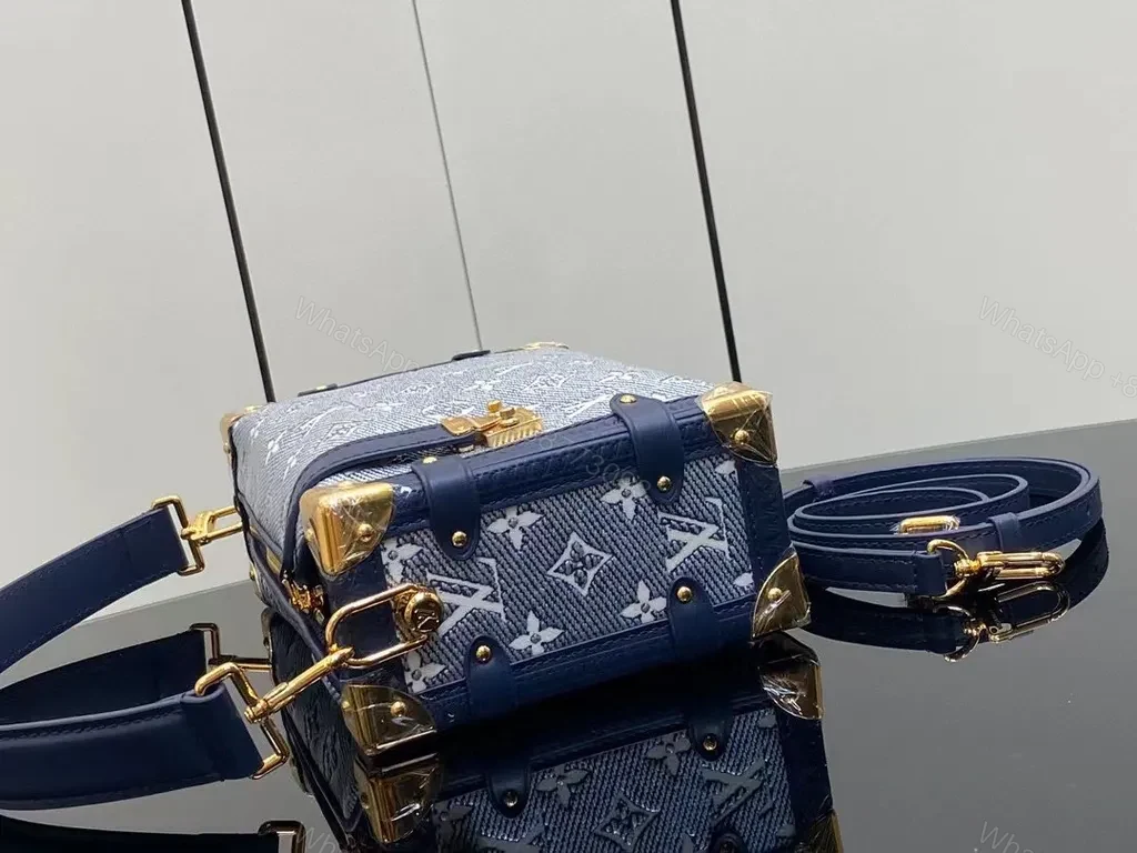 View 8 of Chic Navy Monogram Satchel â€” Everyday Luxury Bag