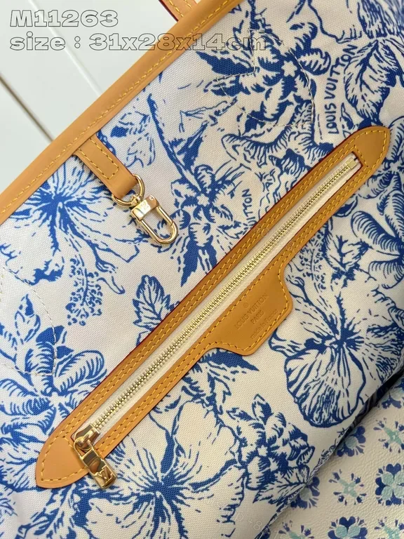 View 3 of Lightweight Canvas Tote Monogram Luxe: Signature LV-Style Tote