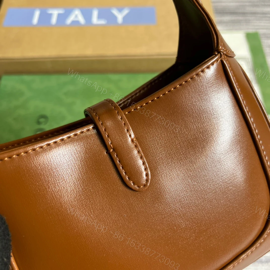 View 5 of GG JACKIE MINI 19 SHOULDER BAG IN CINNAMON BROWN CALFSKIN