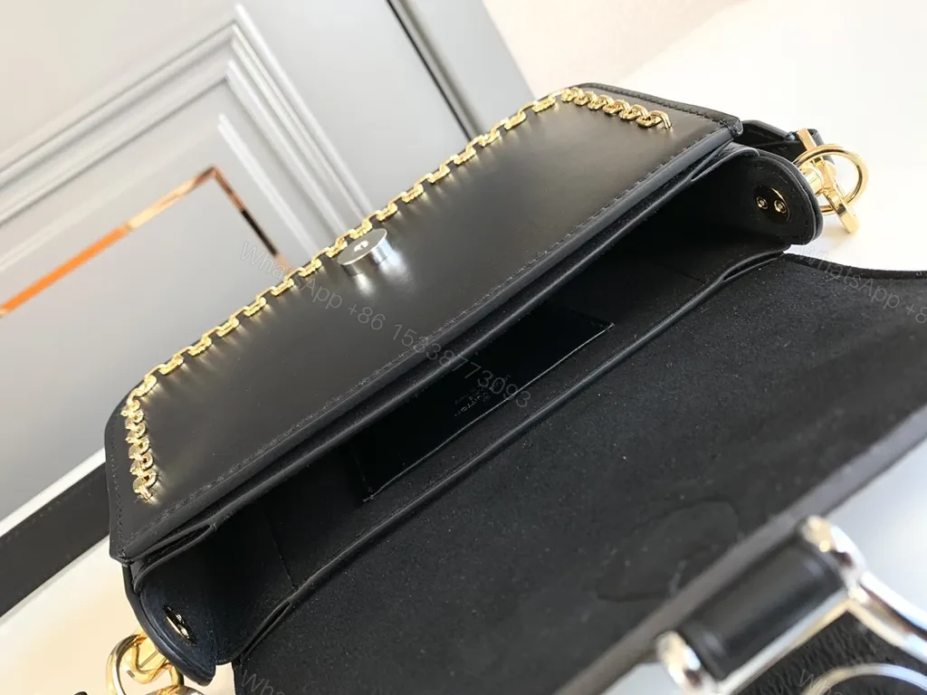 View 4 of Monogram Crossbody: Luxe Two-Tone, Everyday Couture Bag