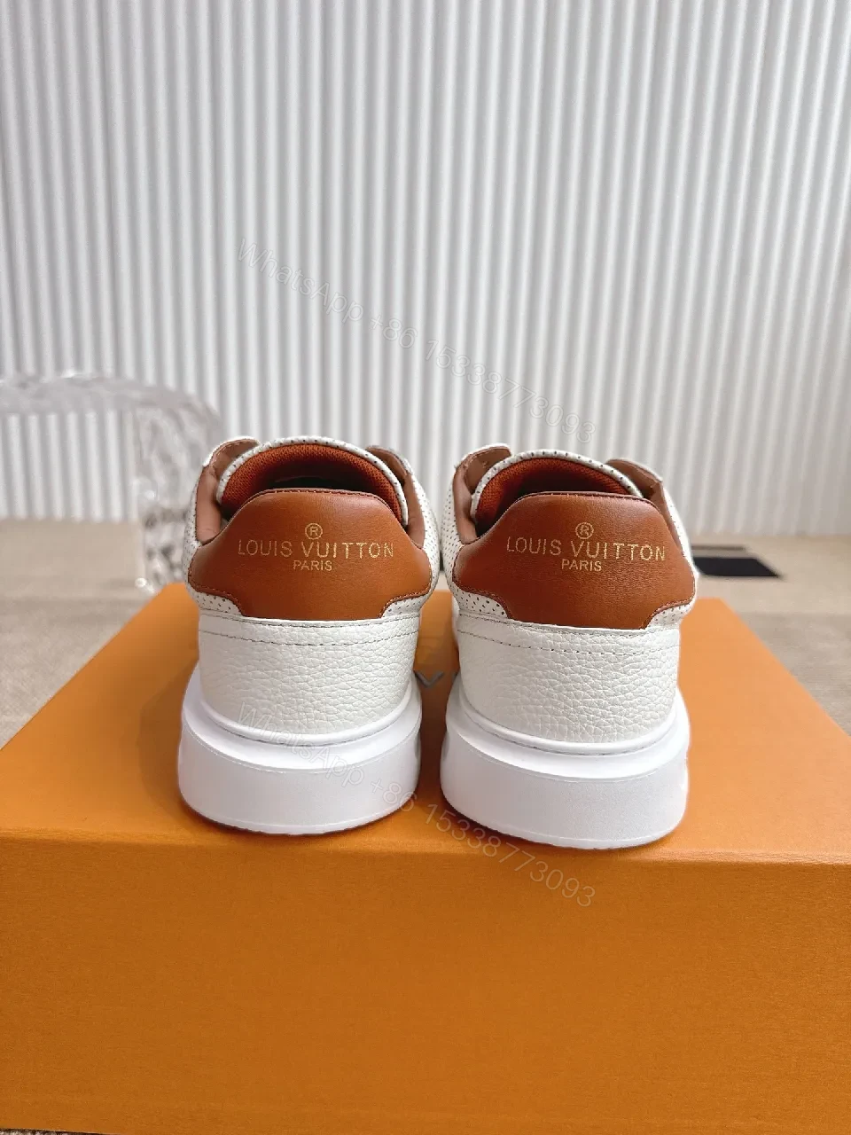 View 7 of White Leather Low-Tops: Playful Charm Luxury Sneakers