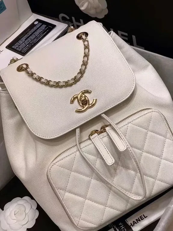View 4 of Quilted Chanel-Inspired Backpack: Luxury Everyday Carry