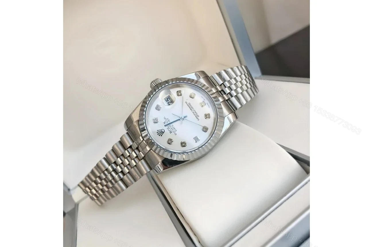 View 5 of Replica Rolex Datejust SS/SS Jub Sliver/Dia 36/28 mm