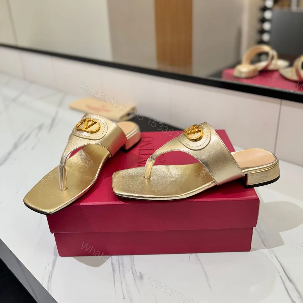 View 6 of Valentino Garavani Vlogo Signature Sandals Gold