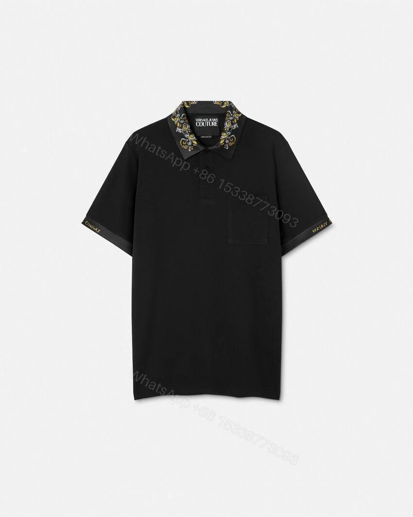 View 5 of FIRST COPY Versace Latest 2025 Imported Quality Exclusive Polo Tees