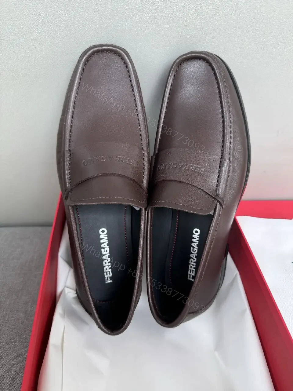 View 8 of Rich Leather Mule Loafers - Modern Quiet Luxury Slip-Ons