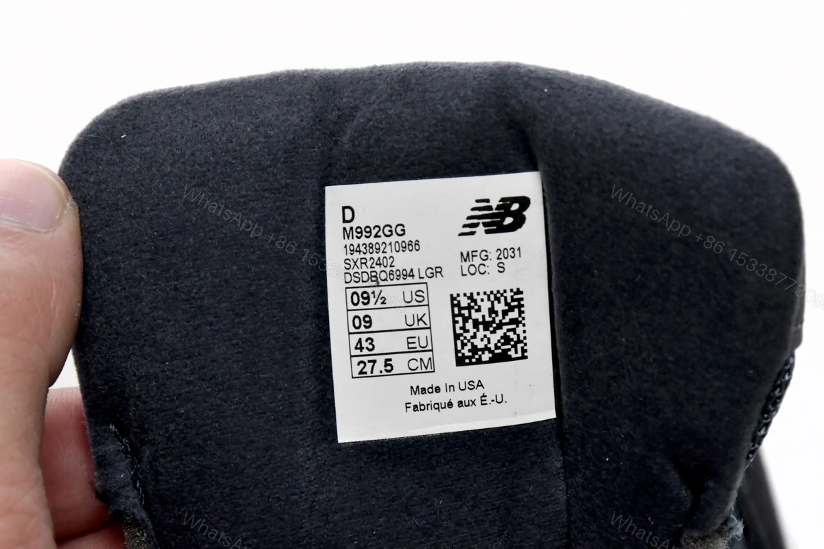 View 6 of New Balance 992 Navy Grey M992GG