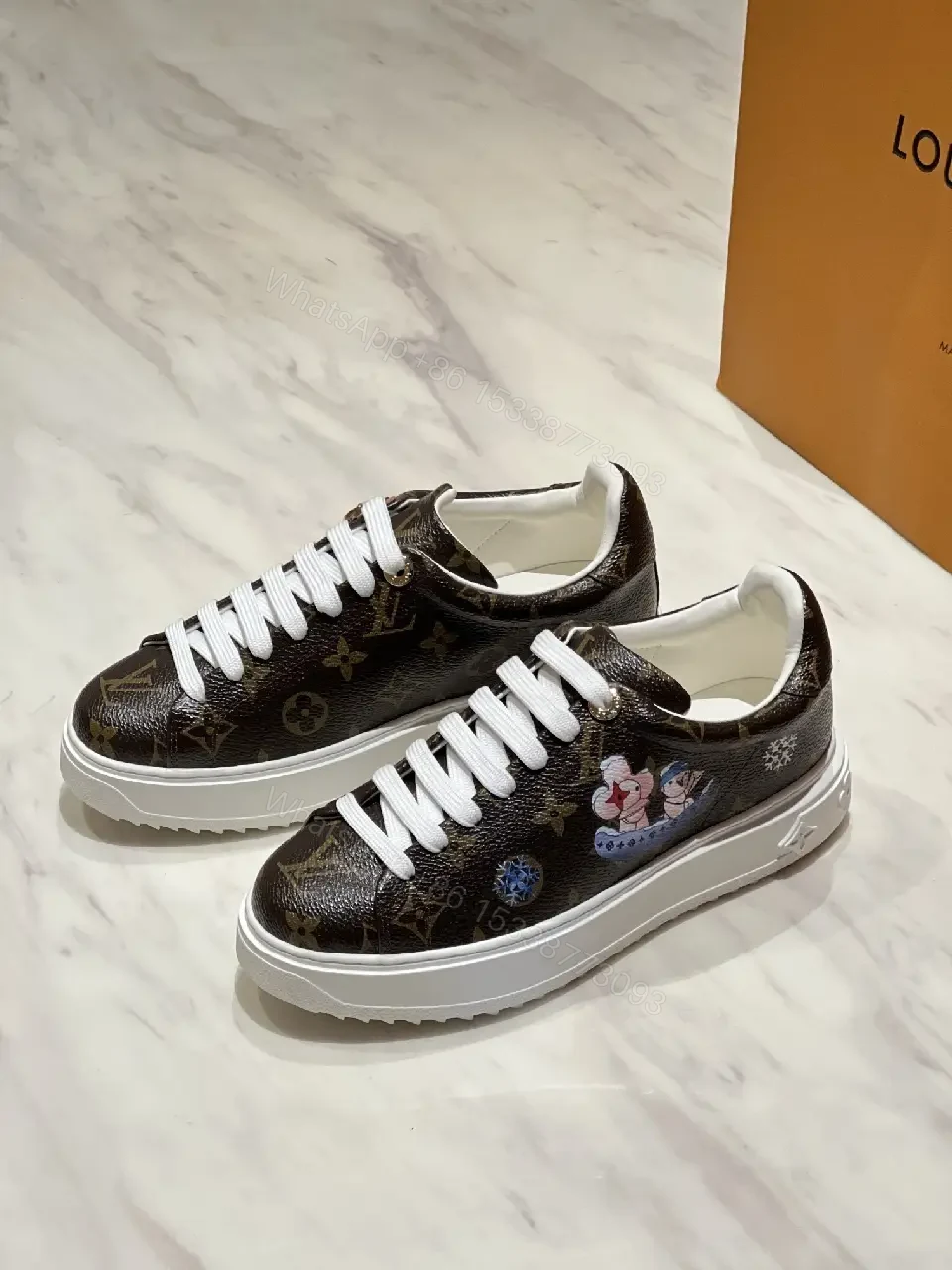 View 7 of Monogram Mood High-Top Sneaker with Charms and Comfort