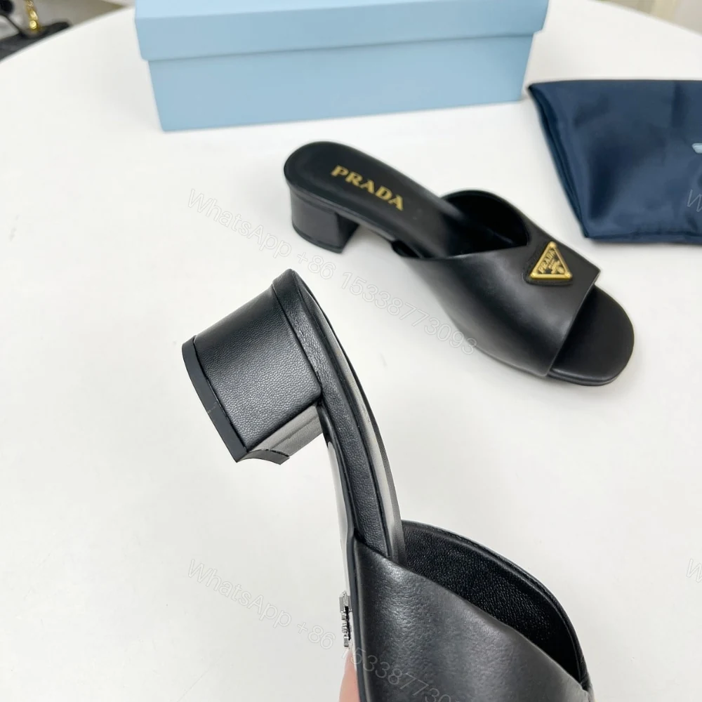 View 6 of PRADA PADDED NAPPA LEATHER SANDALS BLACK 1XX711 2DL8 F0002 F A035