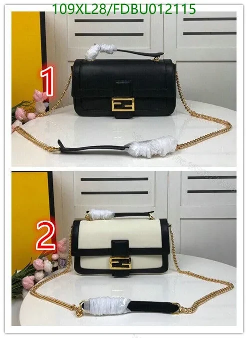 View 2 of Fendi Knockoff Baguette Chain Leather Medium Bag FDBU817 – Timeless Elegance