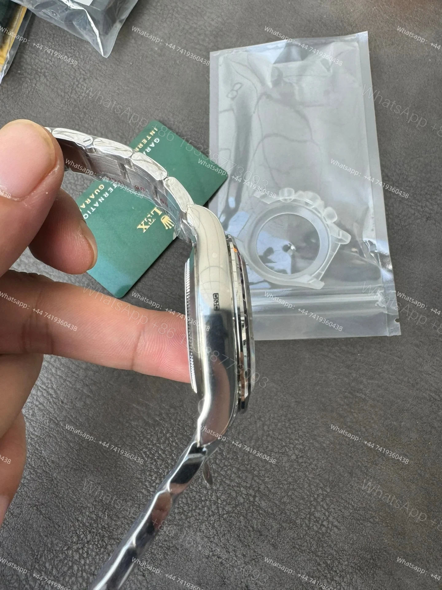 View 10 of Rolex Daytona 116599RBOW Rainbow Bezel 1:1 Replica – Black Diamond Dial Super Clone 4130