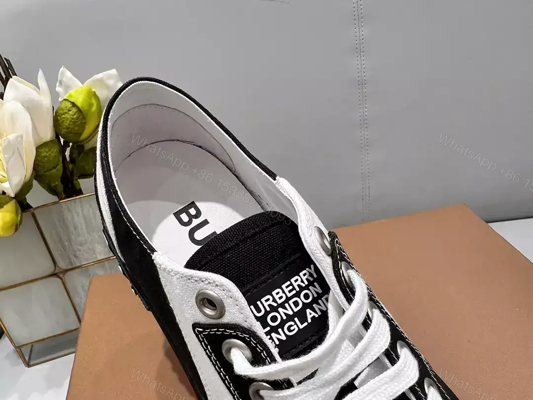 View 5 of BURBERRY CHECK COTTON SNEAKERS – BBR130