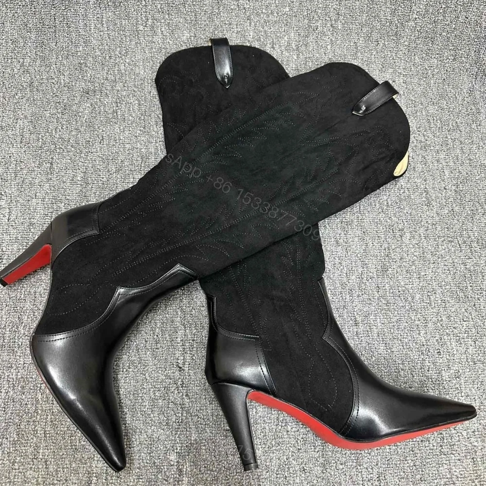 View 3 of CHRISTIAN LOUBOUTIN SANTIA BOTTA 85 BOOTS BLACK 3220701BK01