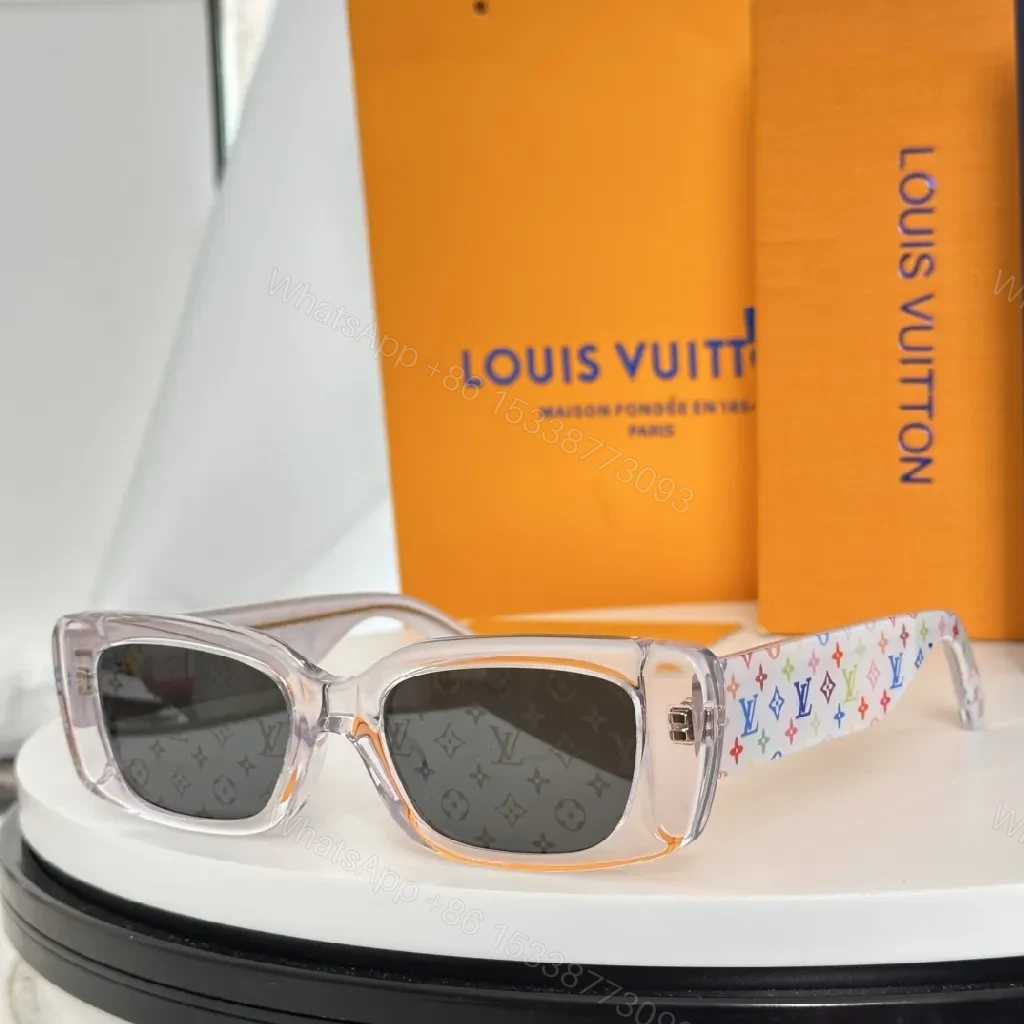 Transparent Frame Sunglasses: Polarized UV 400, Monogram Accents, All-Day Comfort — view 1