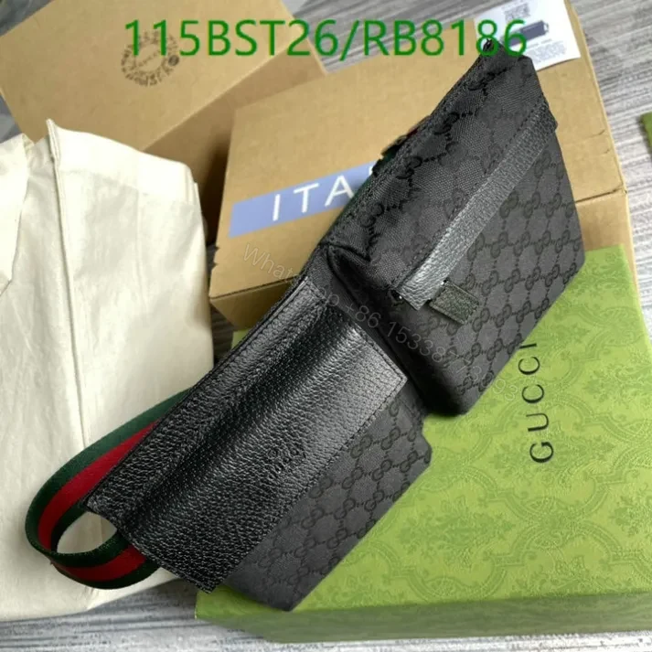 View 4 of Gucci Canvas Belt Bag Unisex RB5574