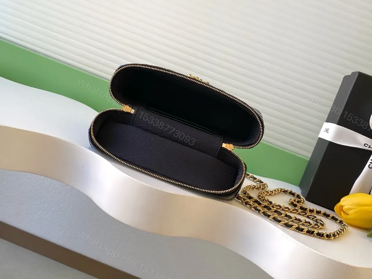 View 6 of Quilted Chain Mini Handbag — Luxe, Compact, versatile crossbody