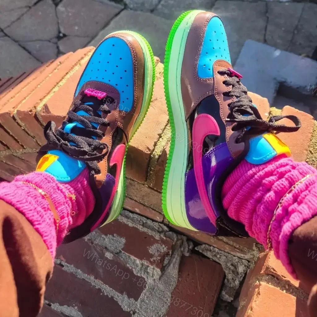NIKE X UNDEFEATED AIR FORCE 1 LOW “ PINK PRIME “ — view 1