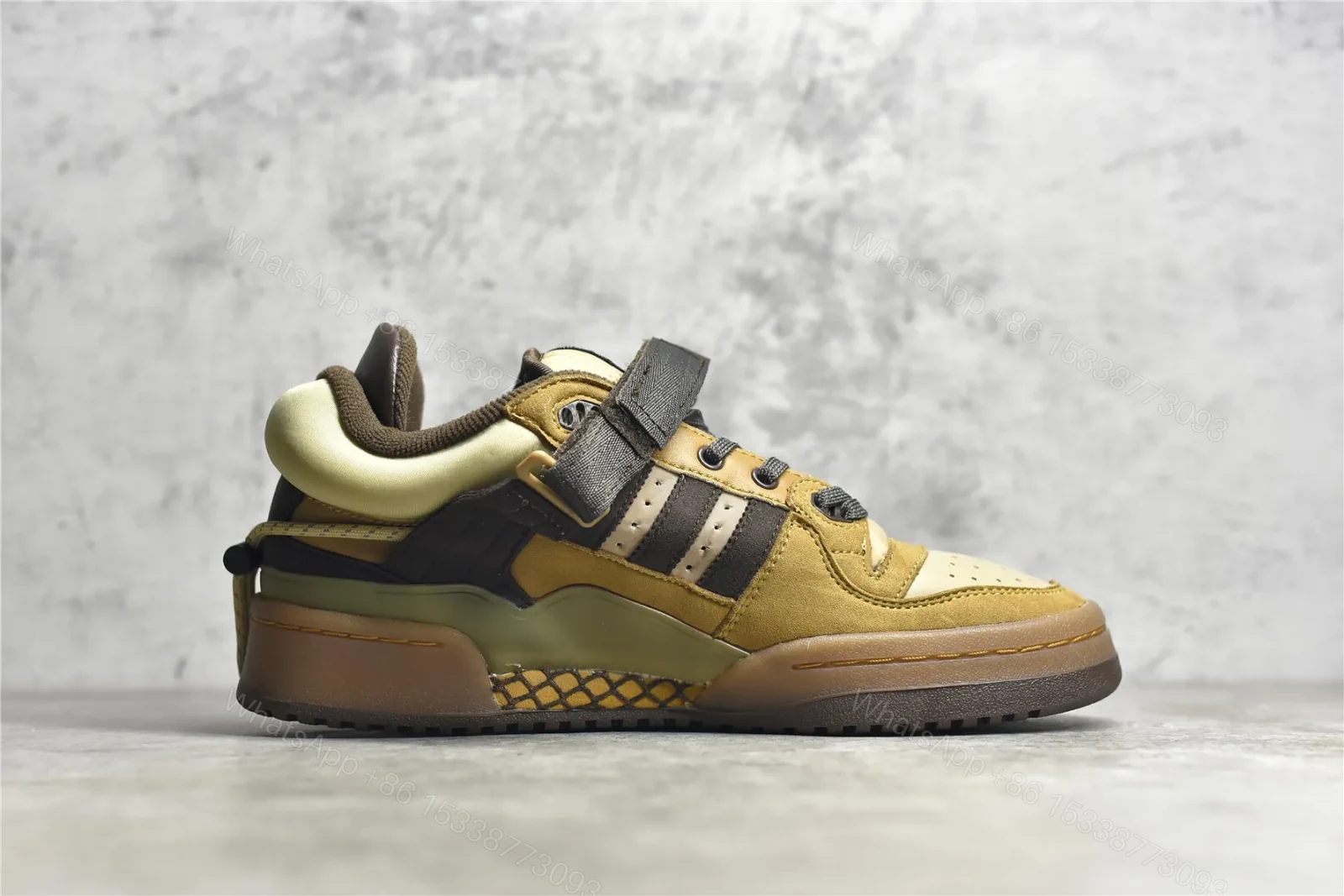 View 3 of Bad Bunny x adidas original Forum Low Brown Reps