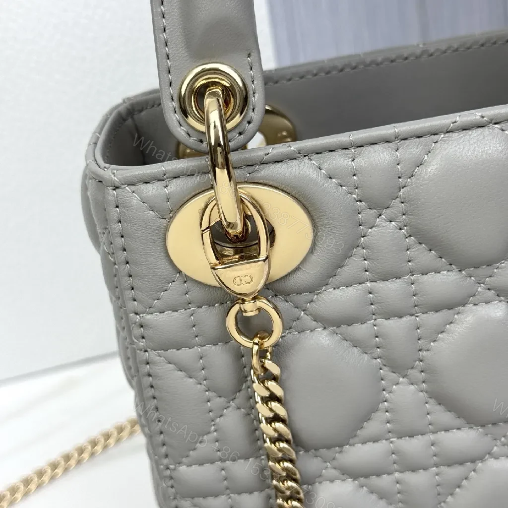 View 6 of Quilted Satchel Minimalist Gold Chain Crossbody Style Deluxe Compact