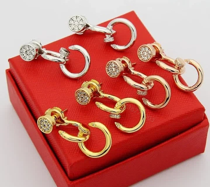 View 7 of Cartier Replica Juste un Clou Double Diamond Earrings TJ069