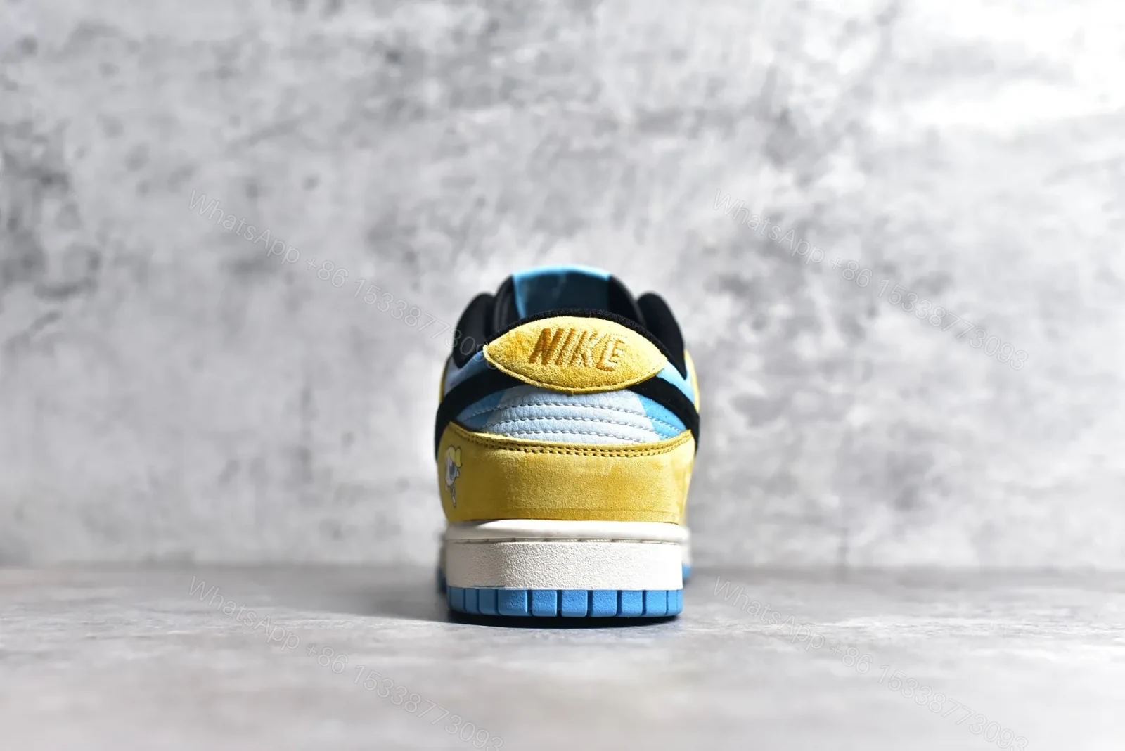View 8 of Nike SB Dunk Low x Powerpuff Girls Yellow Blue Replica