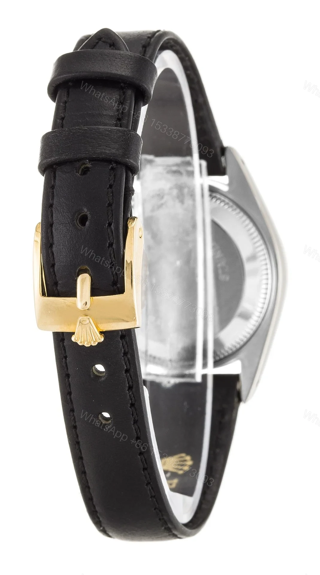 View 3 of Replica Rolex Lady-Datejust White Dial 69173 Leather 26 mm