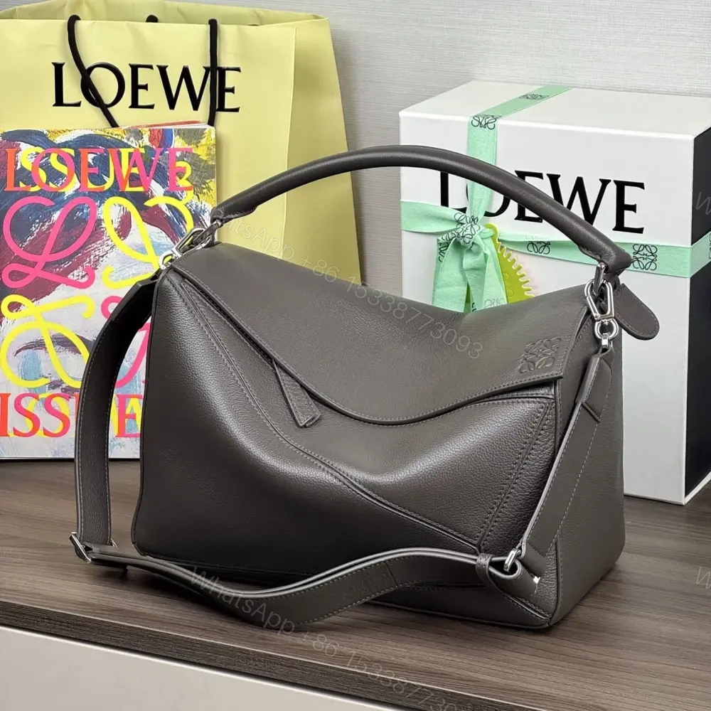 View 5 of 高仿Loewe*Puzzle系列1220單肩包深灰色大號免檢版