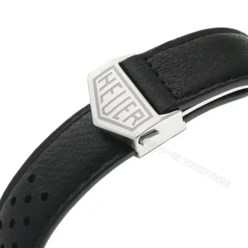 View 4 of Replica TAG Heuer Monaco Men Automatic Blue Leather Watch CAW211P.FC6356
