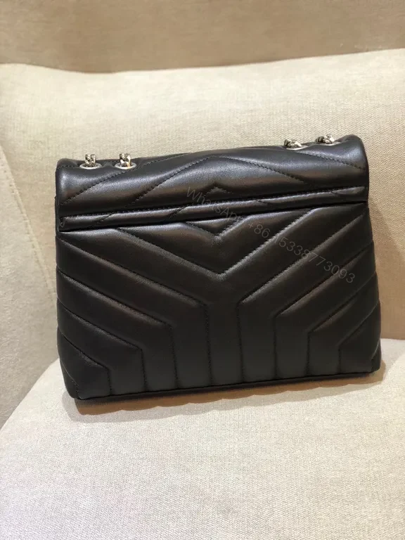 View 7 of Quilted Calfskin Black Flap Bag: Everyday Luxury Crossbody