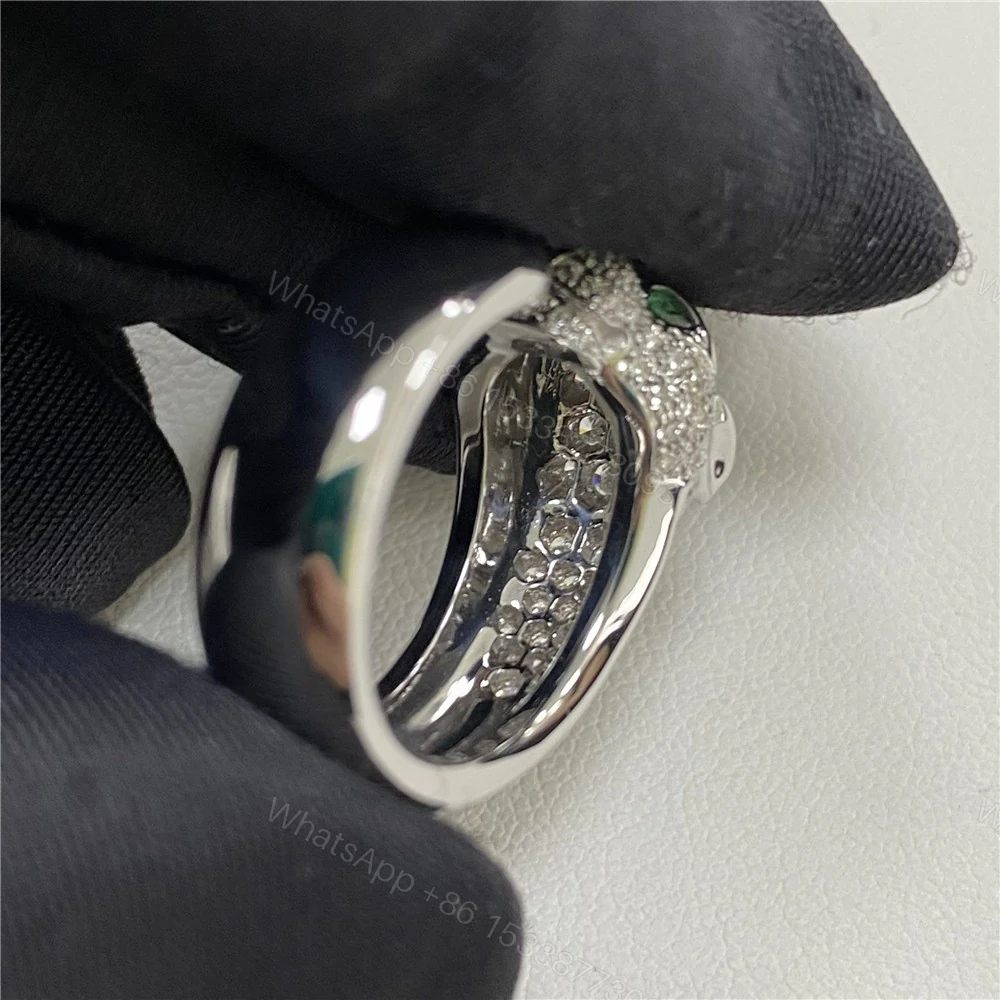 View 7 of Panthere De Cartier Ring Pave Diamonds White Gold N4224900
