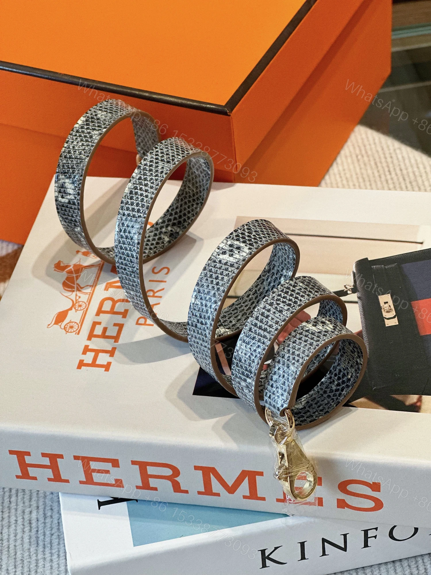 View 7 of Hermes Kelly 28 Genuine Lizard Leather – Limited Stock