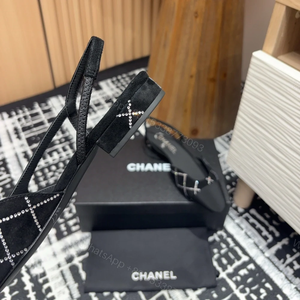 View 6 of 高仿Chanel*25C系列G31331小羊皮休閒平底鞋黑色2CM免檢版