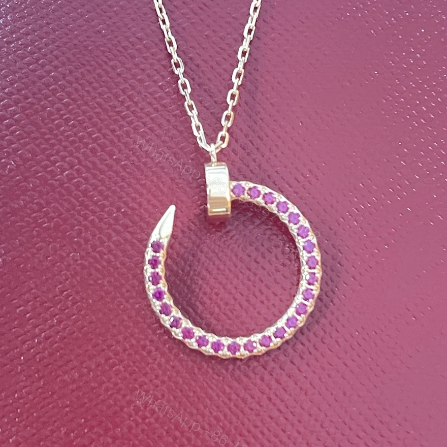 View 2 of Cartier Juste un Clou Necklace With Pink Sapphire