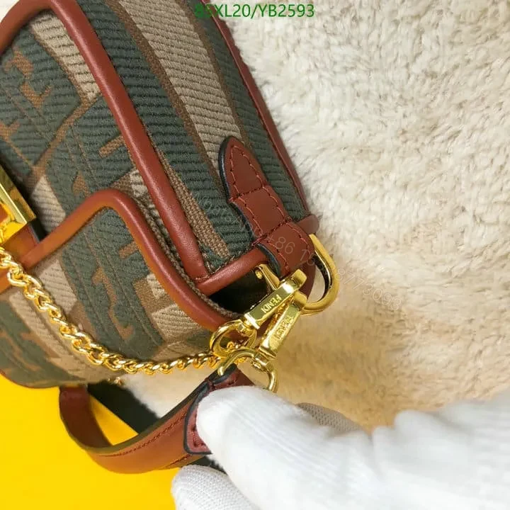 View 23 of Fendi Baguette Bag in Fish-Eye Motif Canvas YS24742 – Stylish Design