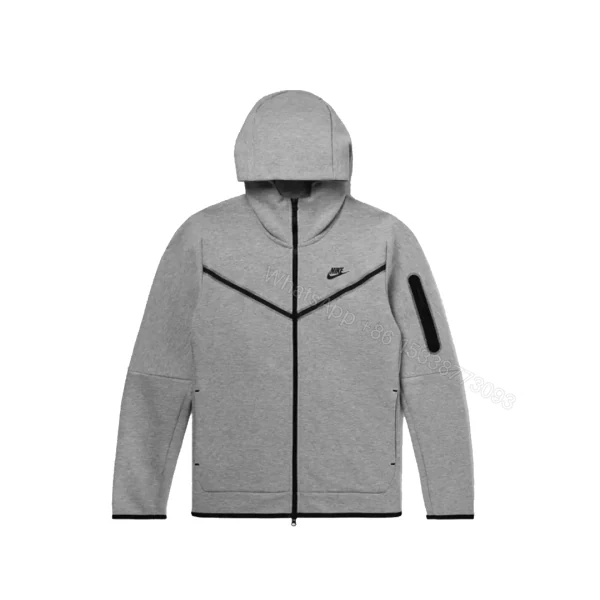 Nike Sportswear Tech Fleece Full Zip Hoodie & Joggers Set Dark Gray — view 2