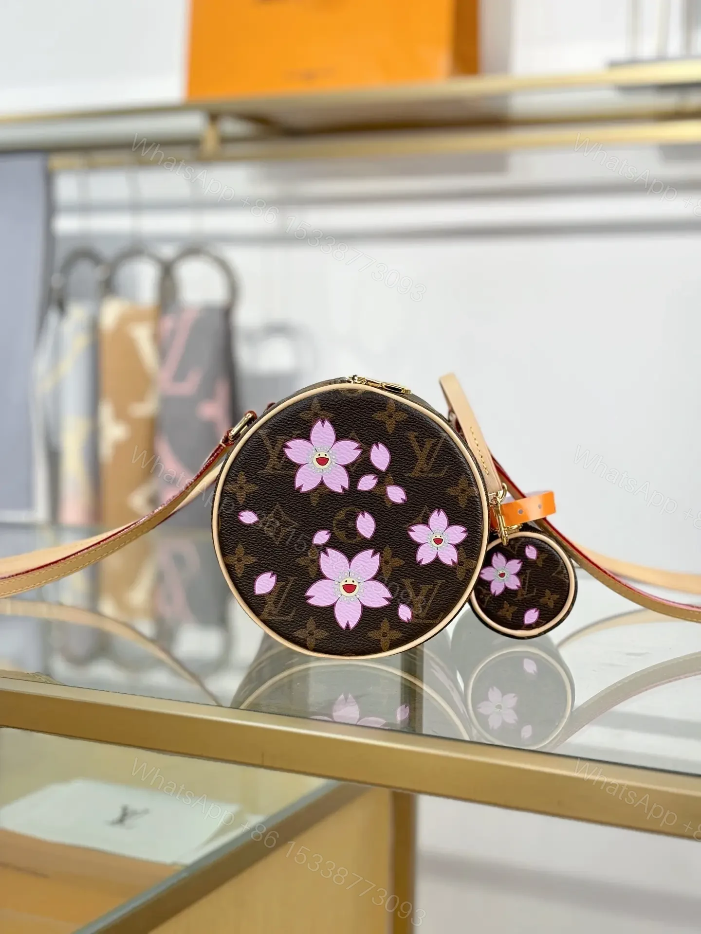 View 3 of Louis Vuitton x Takashi Murakami Papillon Handbag