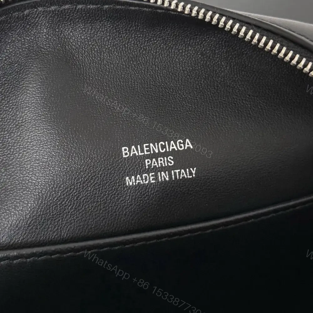 View 7 of 高仿Balenciaga*Rodeo系列U1000小牛皮相機包黑色銀扣免檢版