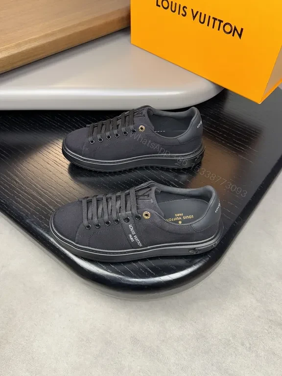 View 6 of Minimalist Black Knit Sneaker â€” Subtle LV Accent, All-Day Comfort