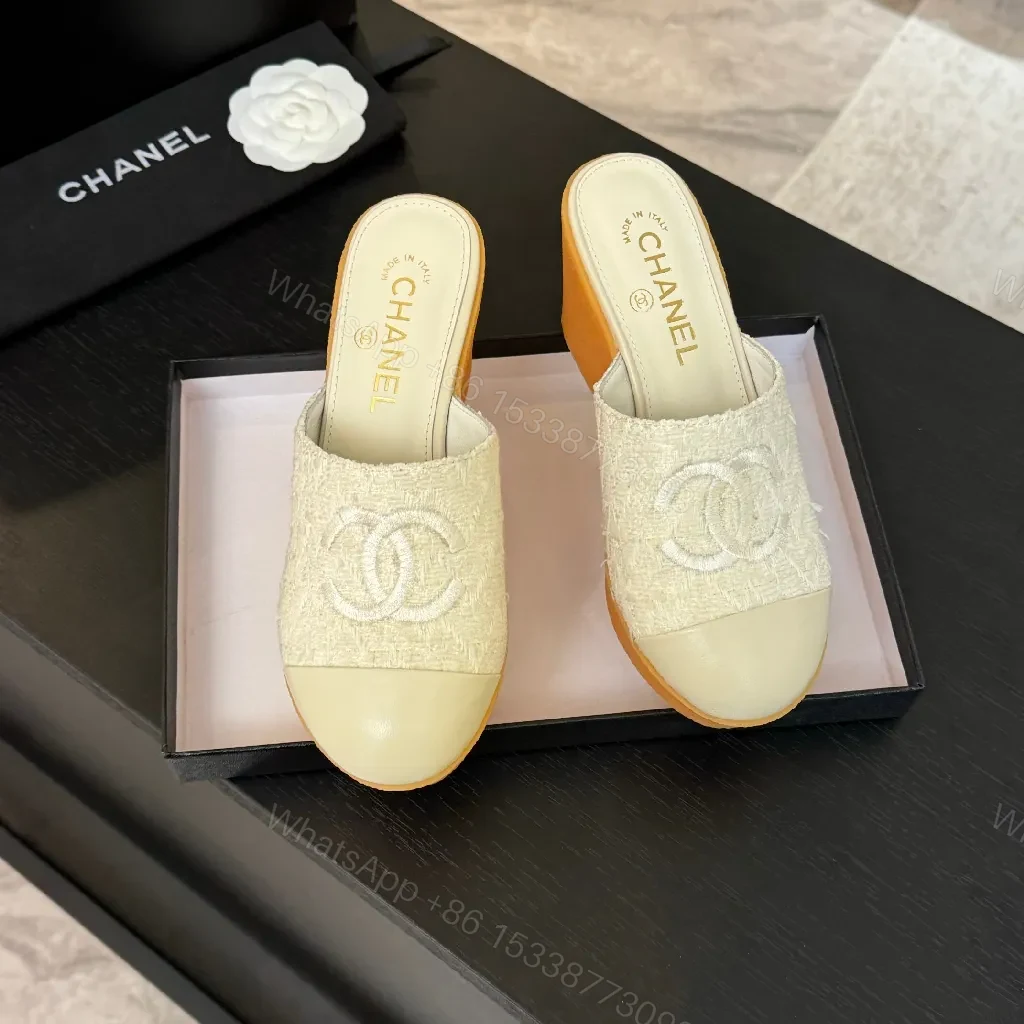 View 7 of Embroidered Slip-On Sandals – Subtle Luxury, All-Day Comfort