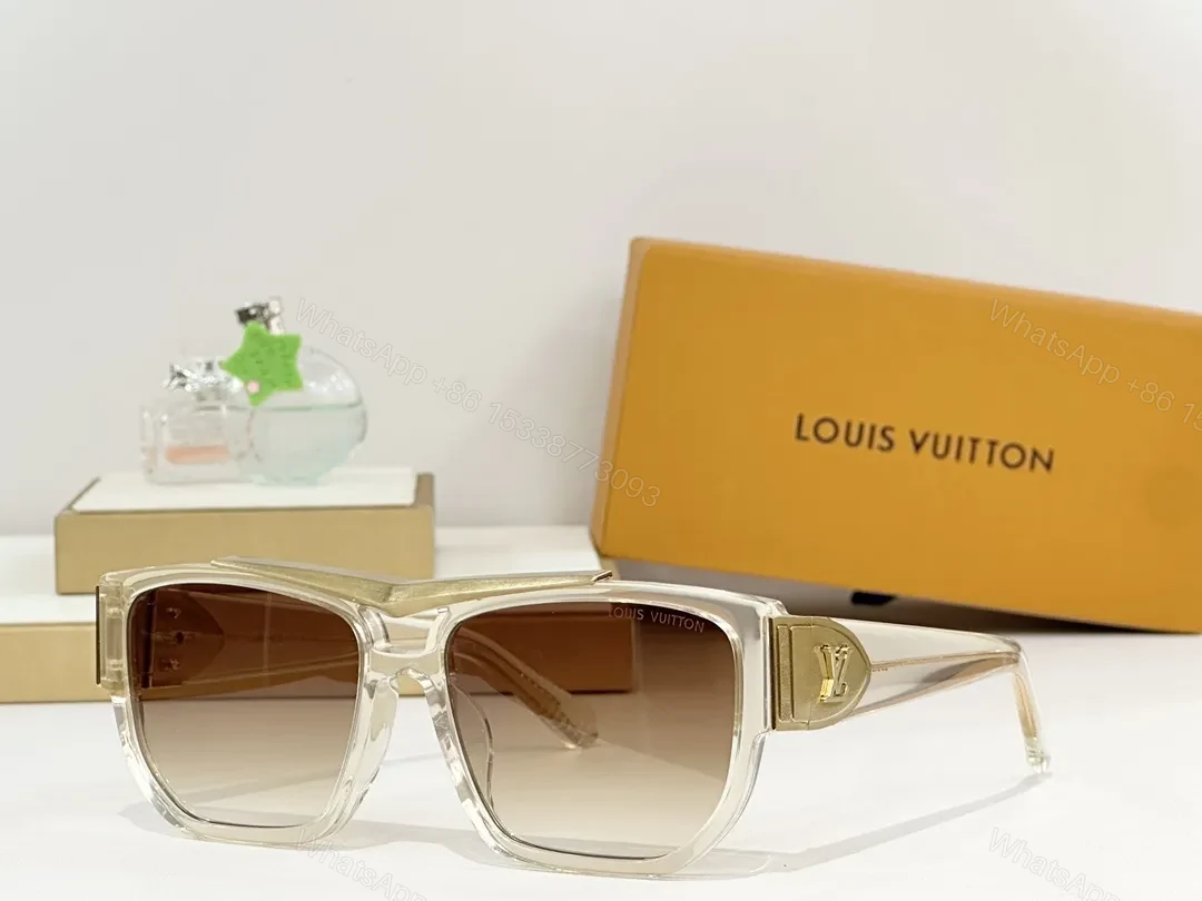 View 4 of Statement Edges: Bold Square Frames with LV Detailing Eyewear